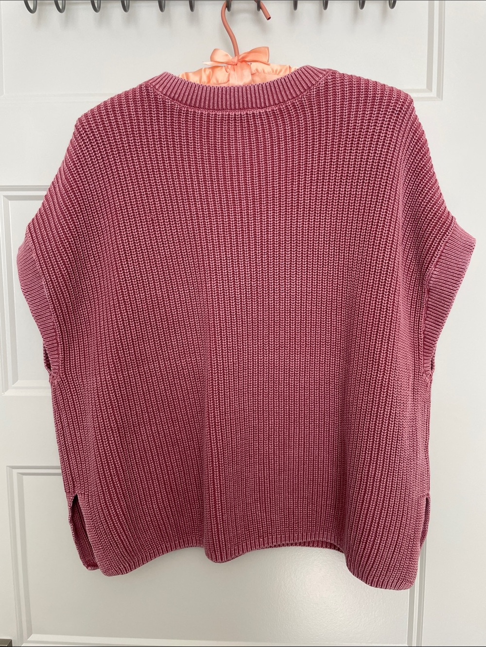 Lou & Grey 100% Cotton Women's Rib-Knit Pocket Sweater - Rose - Picture 5 of 7